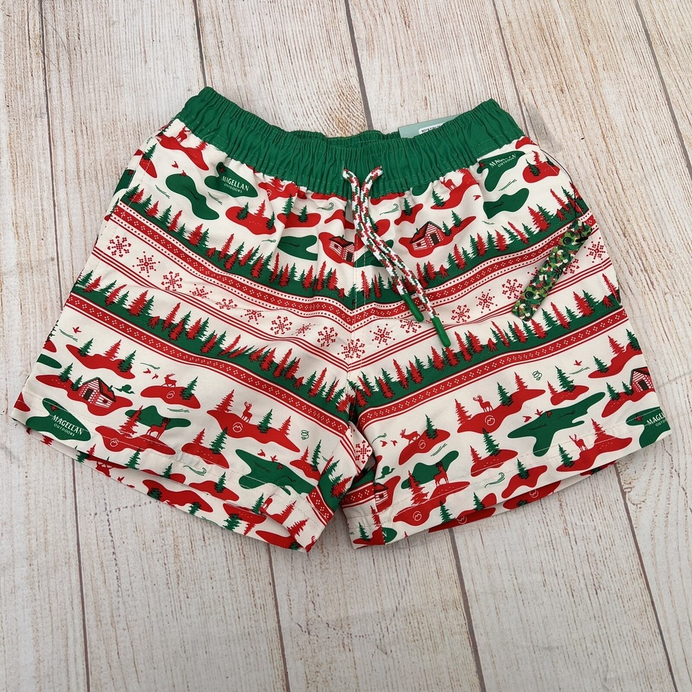MAGELLAN OUTDOOR Boy's FISH GEAR HOLIDAY BOAT SHORTS XS (6-7)  Limited edition